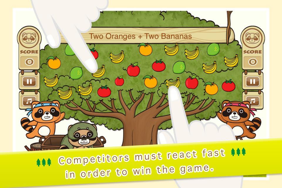 Raccoon Party - 2 player game