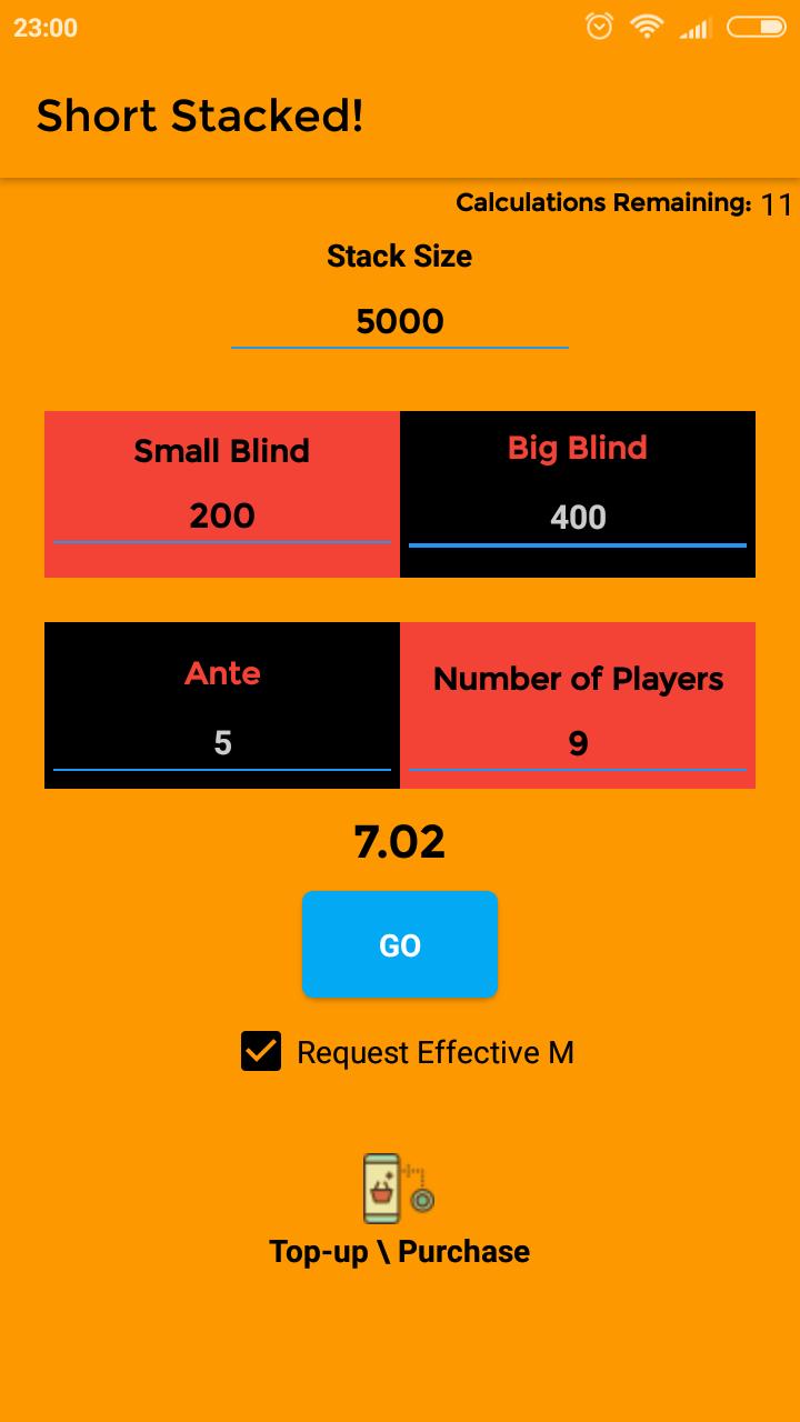 Poker M Calculator