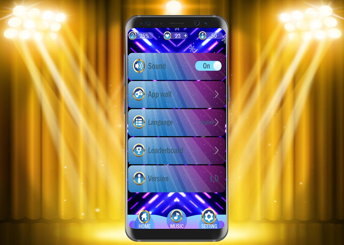 Gold Piano Tiles