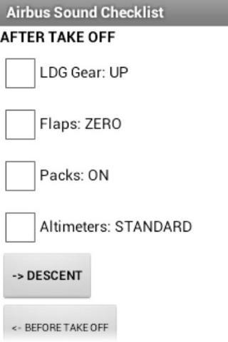 Airbus Sound Checklist