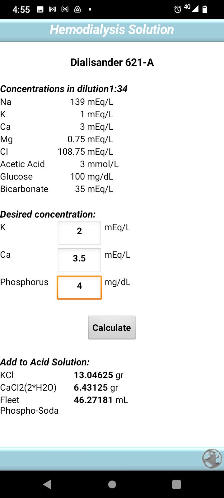 Dialysis Solution