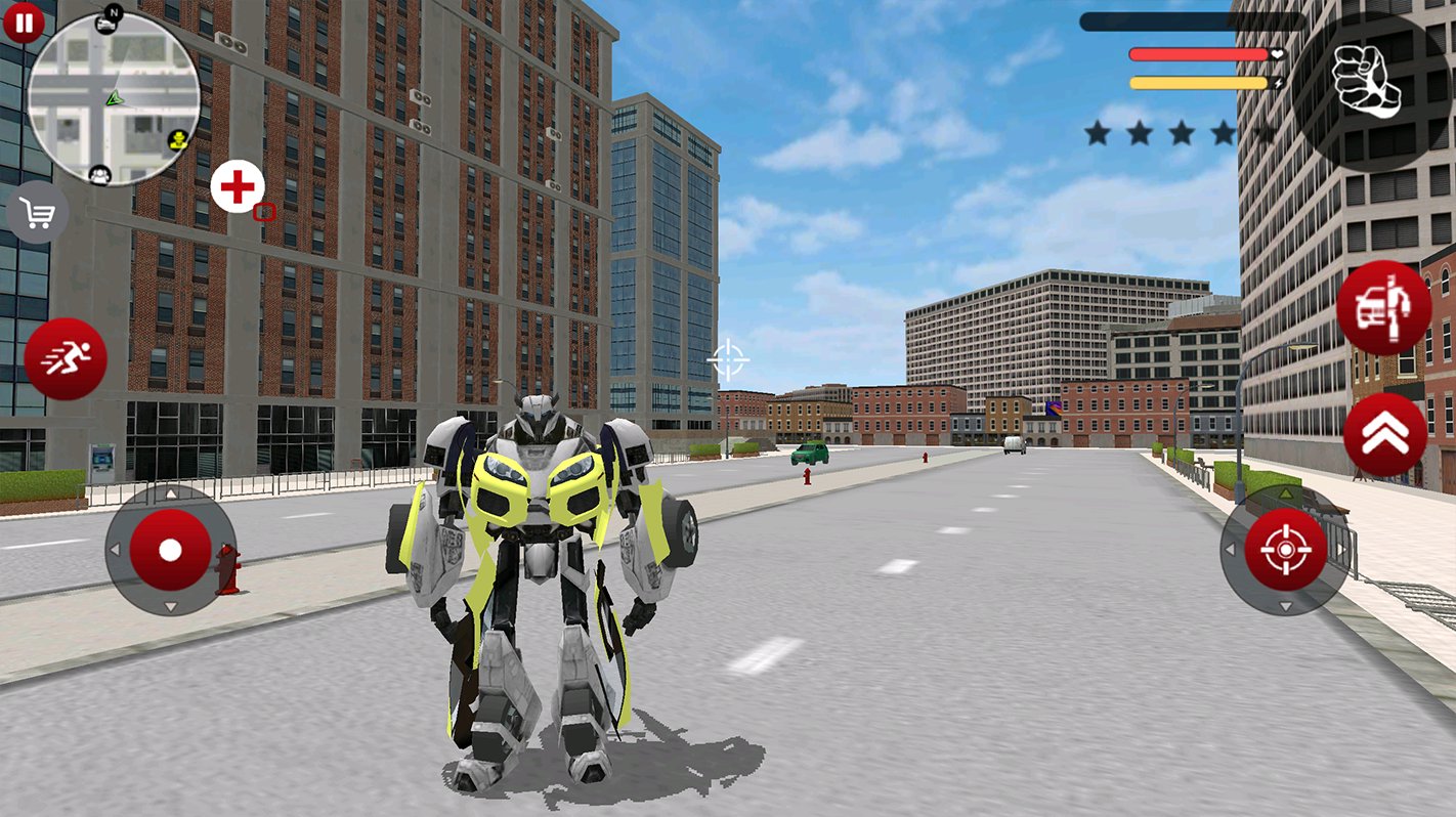 Green Robot Machin Car Transfo
