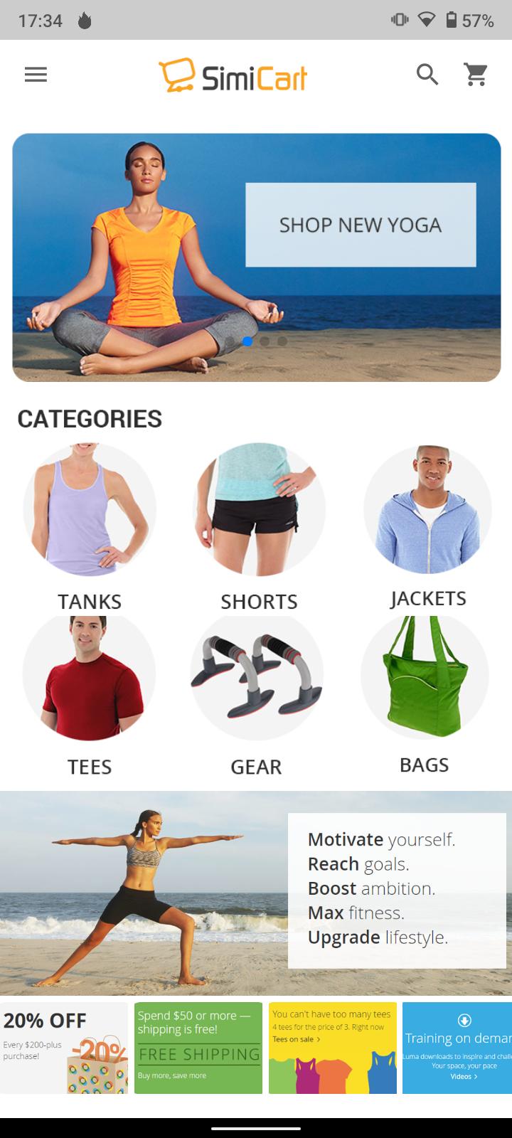 Magento Mobile App Demo