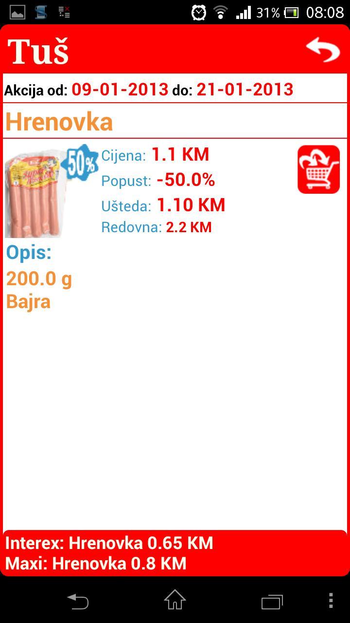 BH marketi - akcije