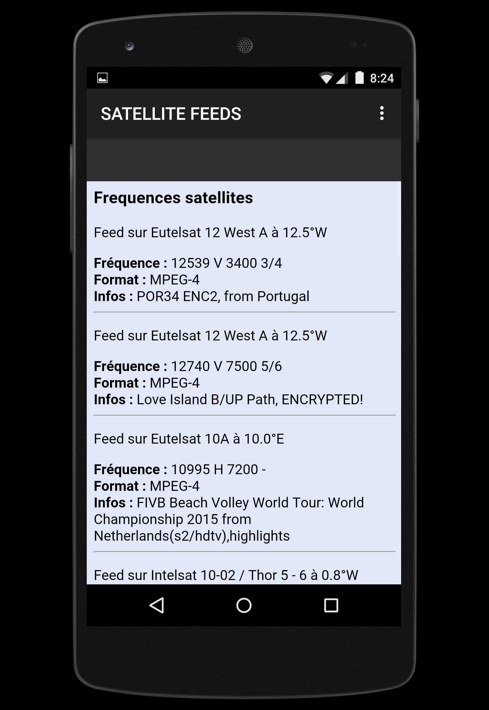 Satellite Feeds