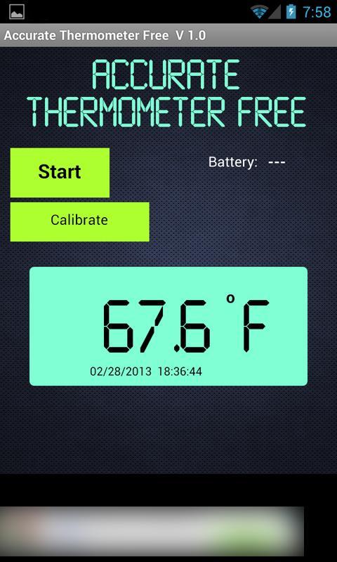 Accurate Thermometer Free
