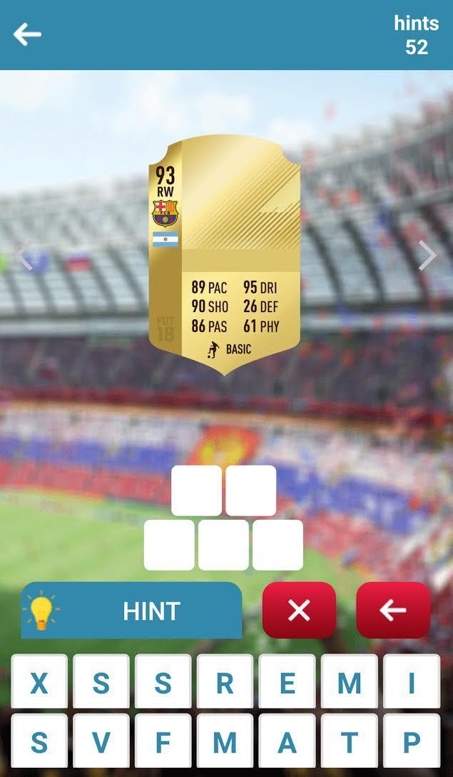 Guess the FUT 18 Player - Footballer Quiz