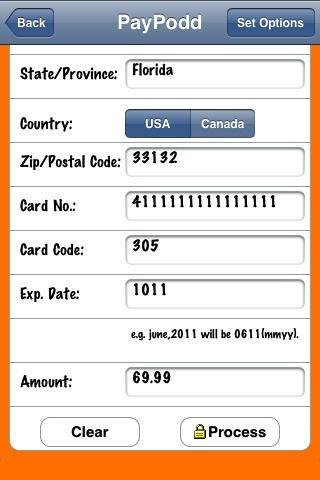 PayPodd Credit Card Terminal