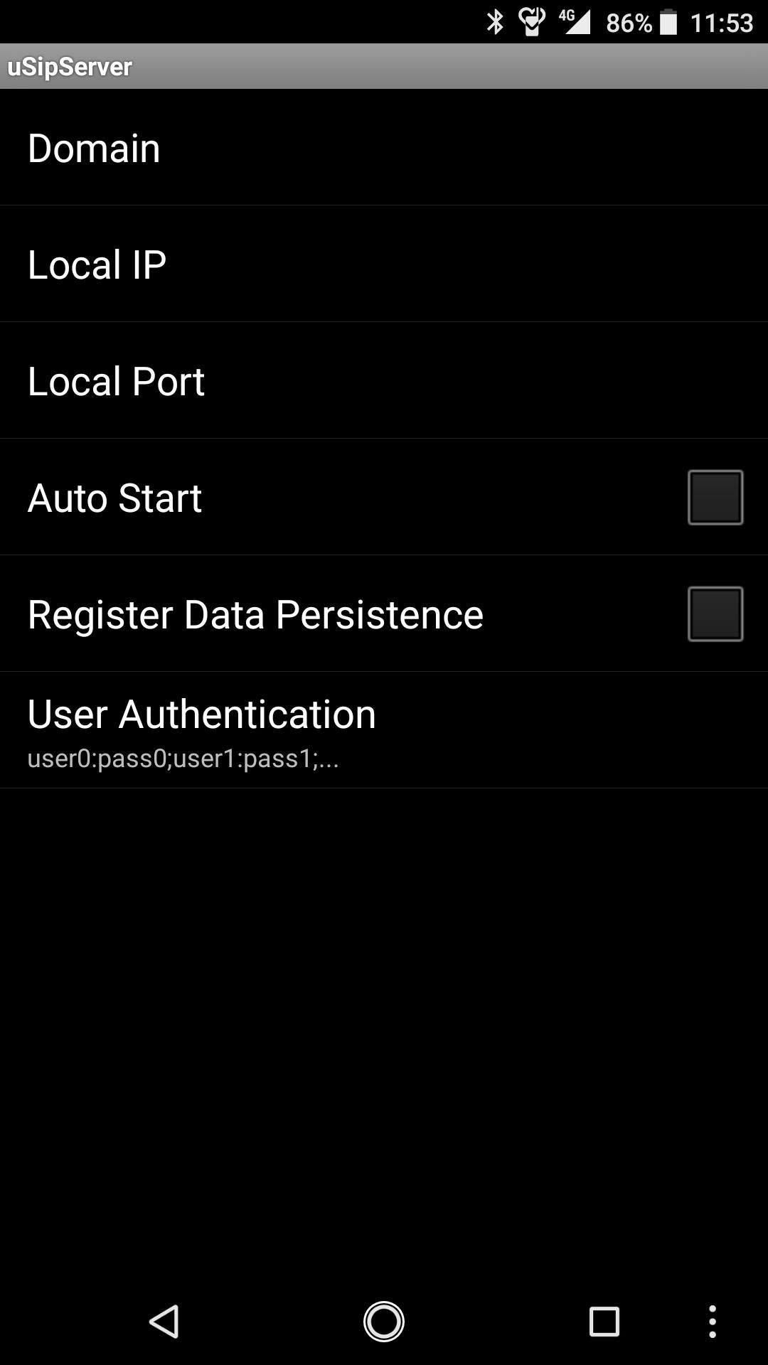 uSipServer