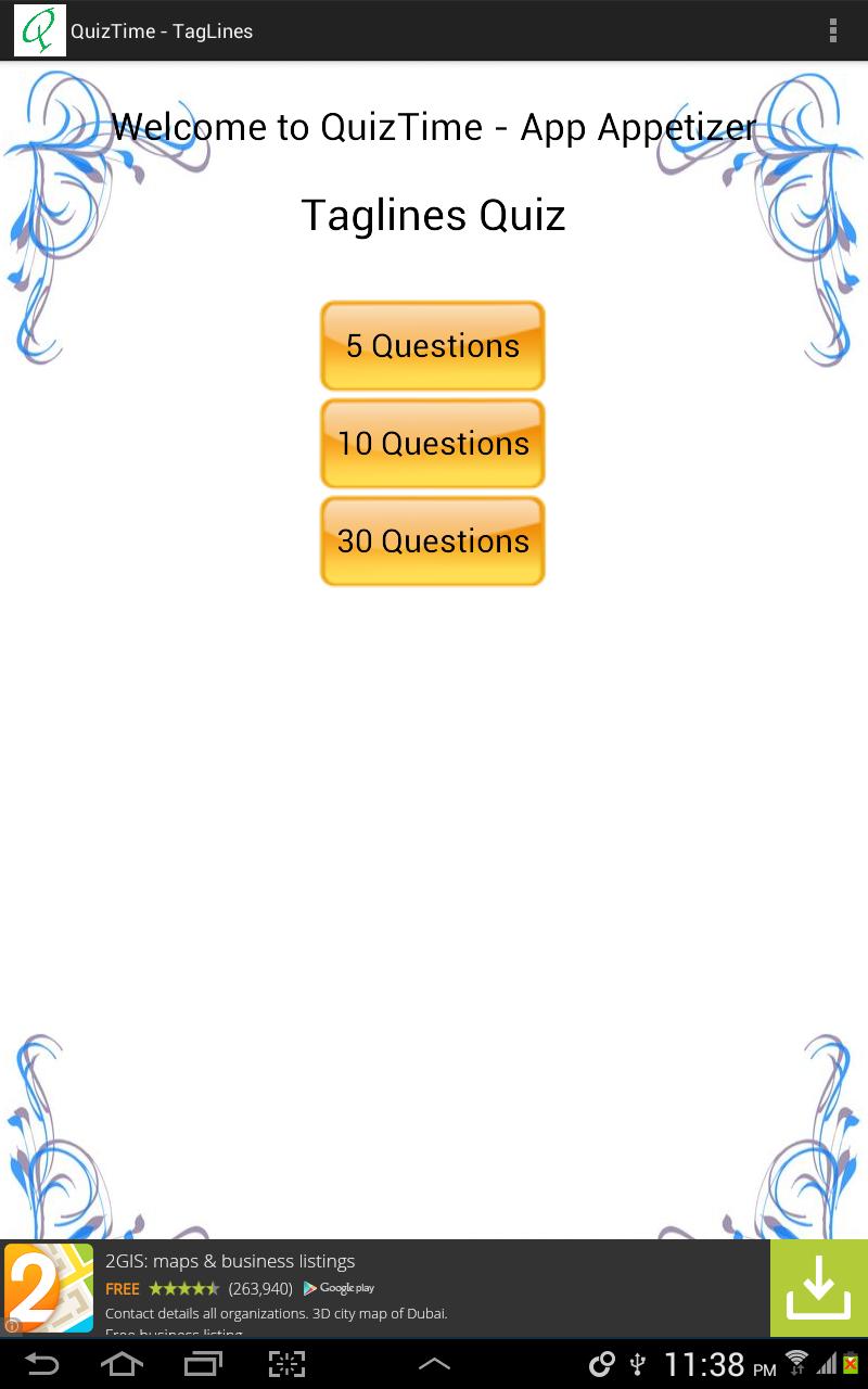 QuizTime - TagLines