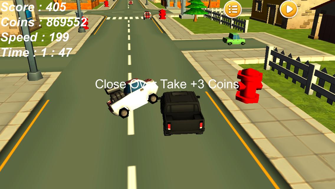 Traffic Smasher Car On Highway