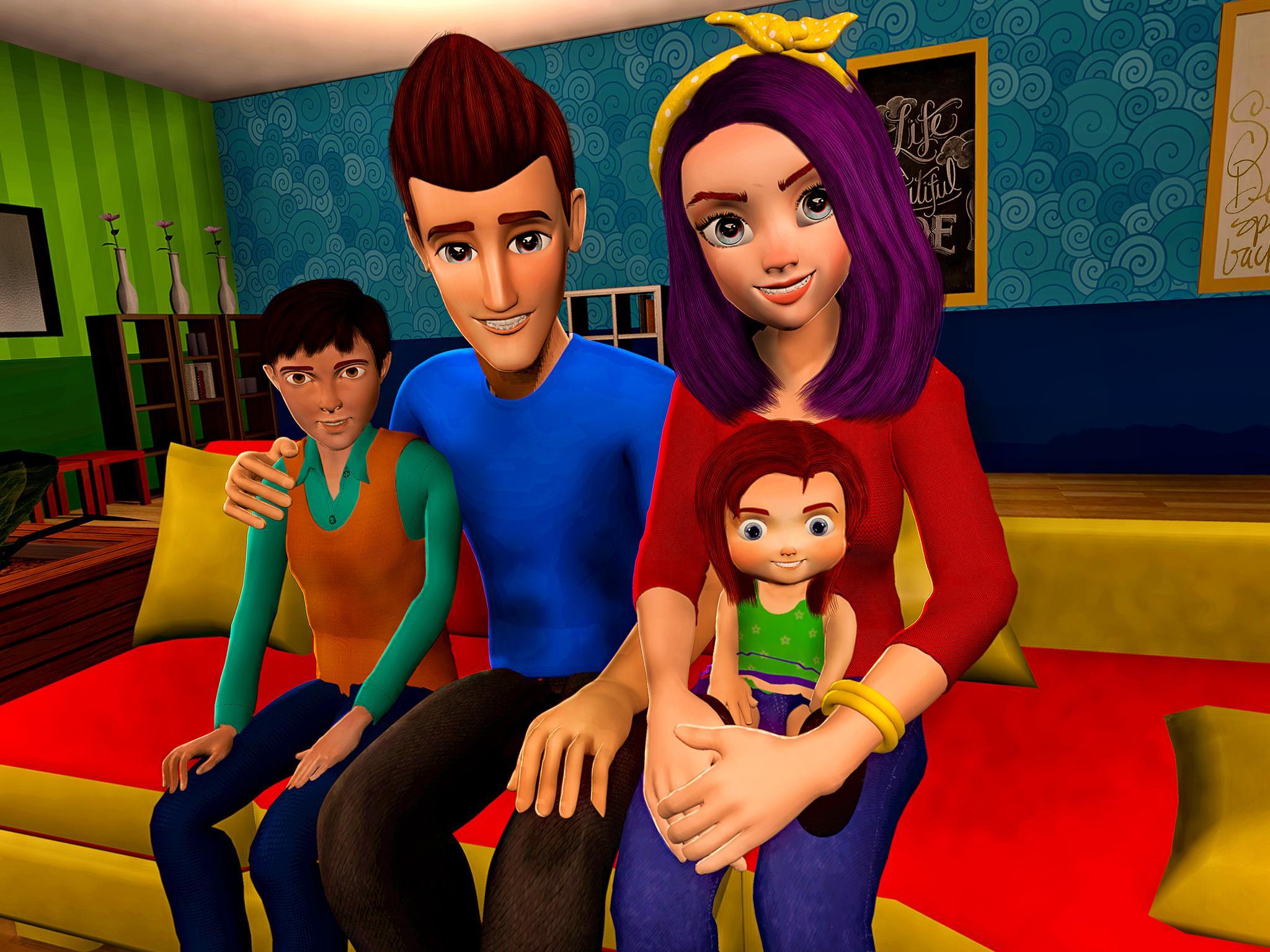 Virtual Happy Family Life Game