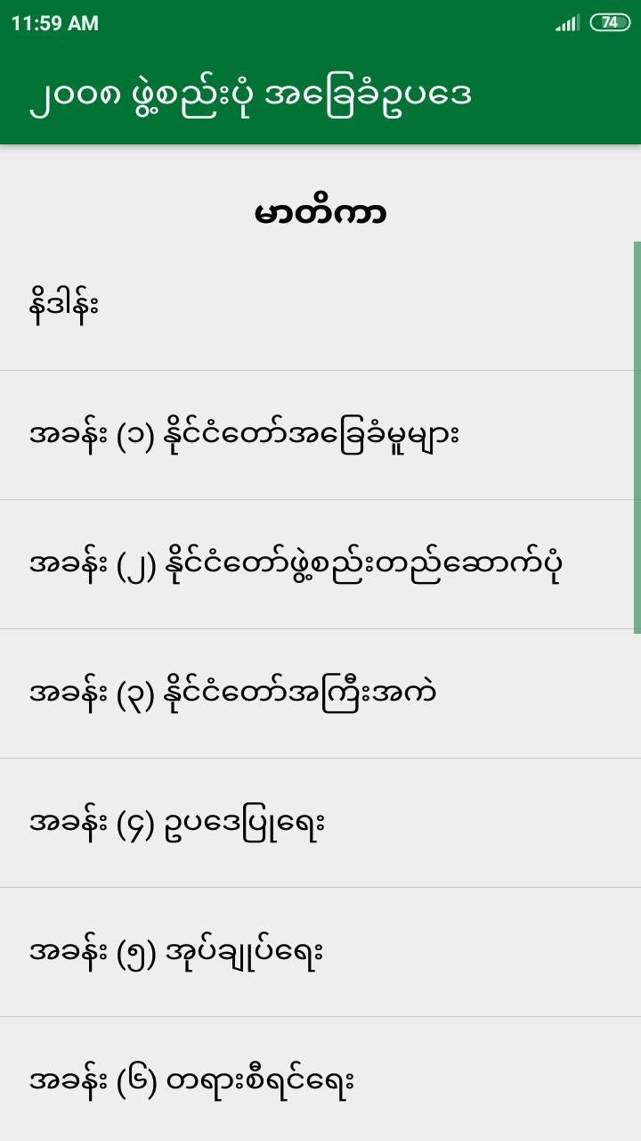 Myanmar Constitution 2008