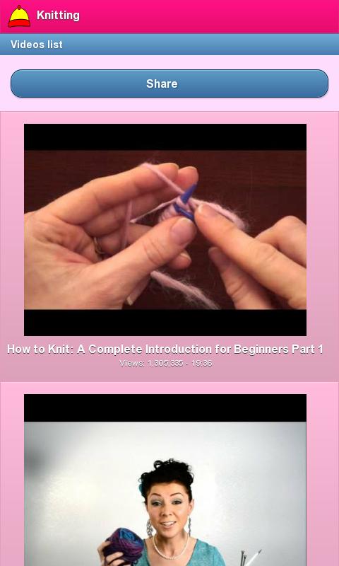 Knitting Lessons