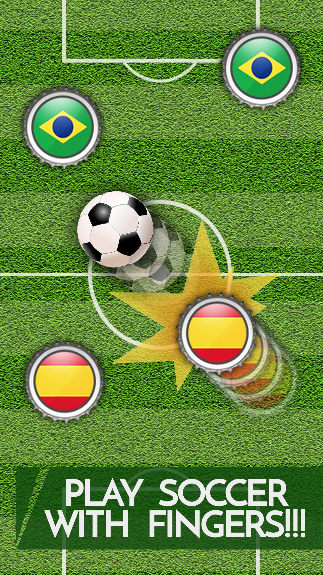 Soccer cap - Score goals with the finger