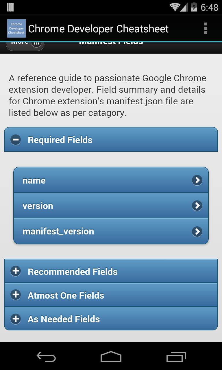 Chrome Developer Cheatsheet