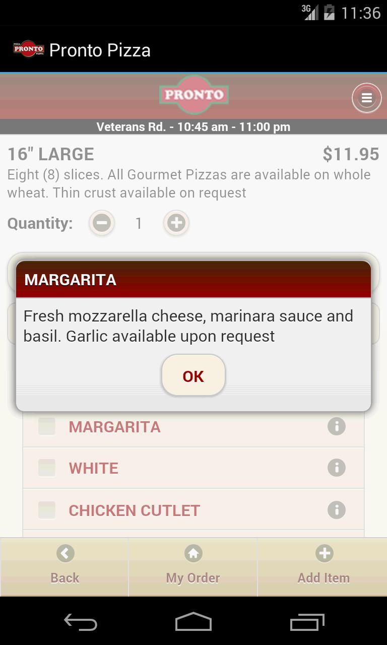 Pronto Pizza