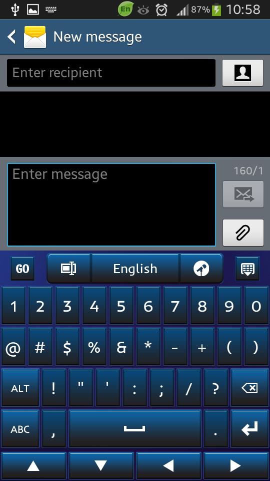 Dark Blue Keyboard