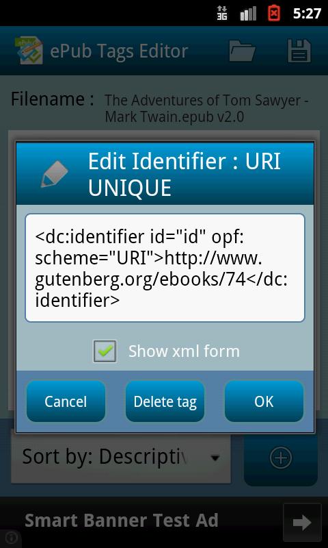 ePub Tags Editor