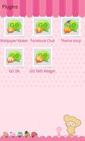 GO SMS Pro Pink Sweet theme