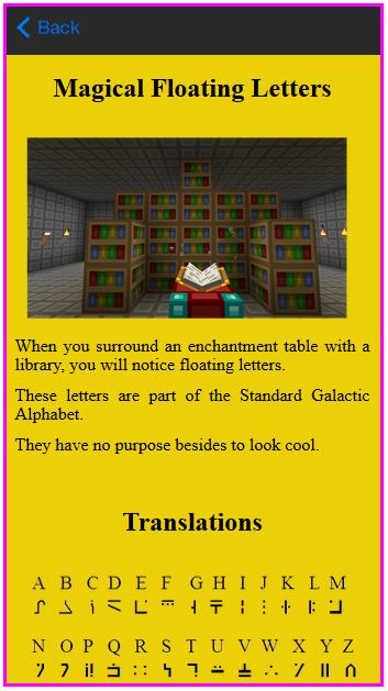 Recipe Guide For MC