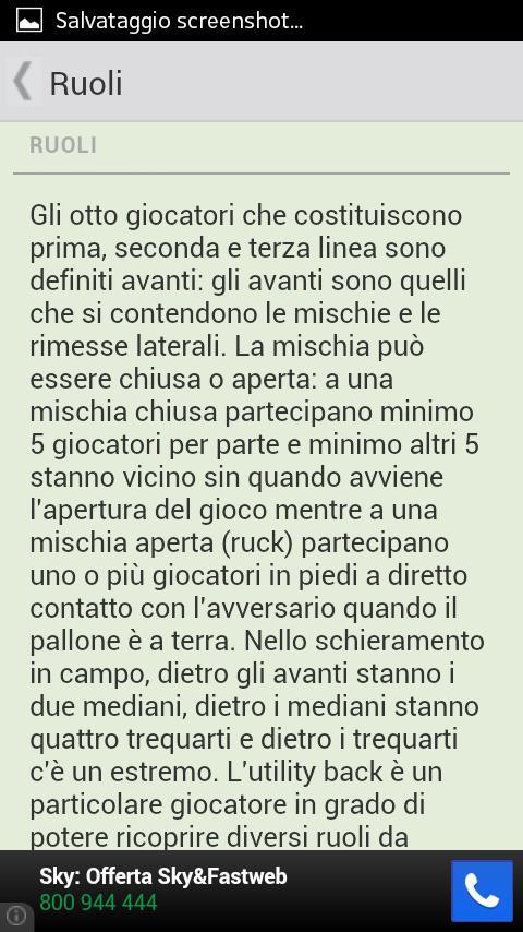 Rugby a 15