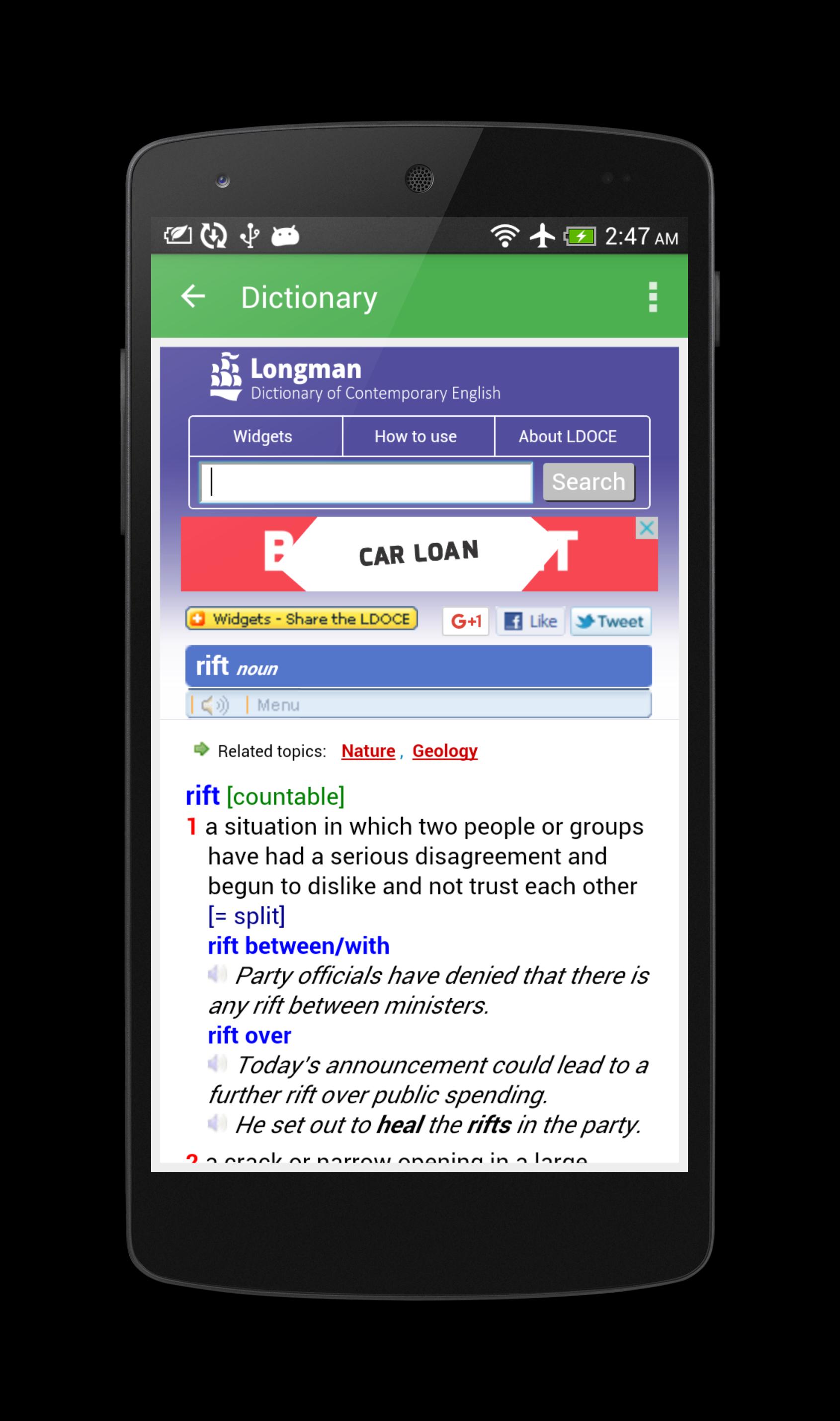 Vocabulary Note