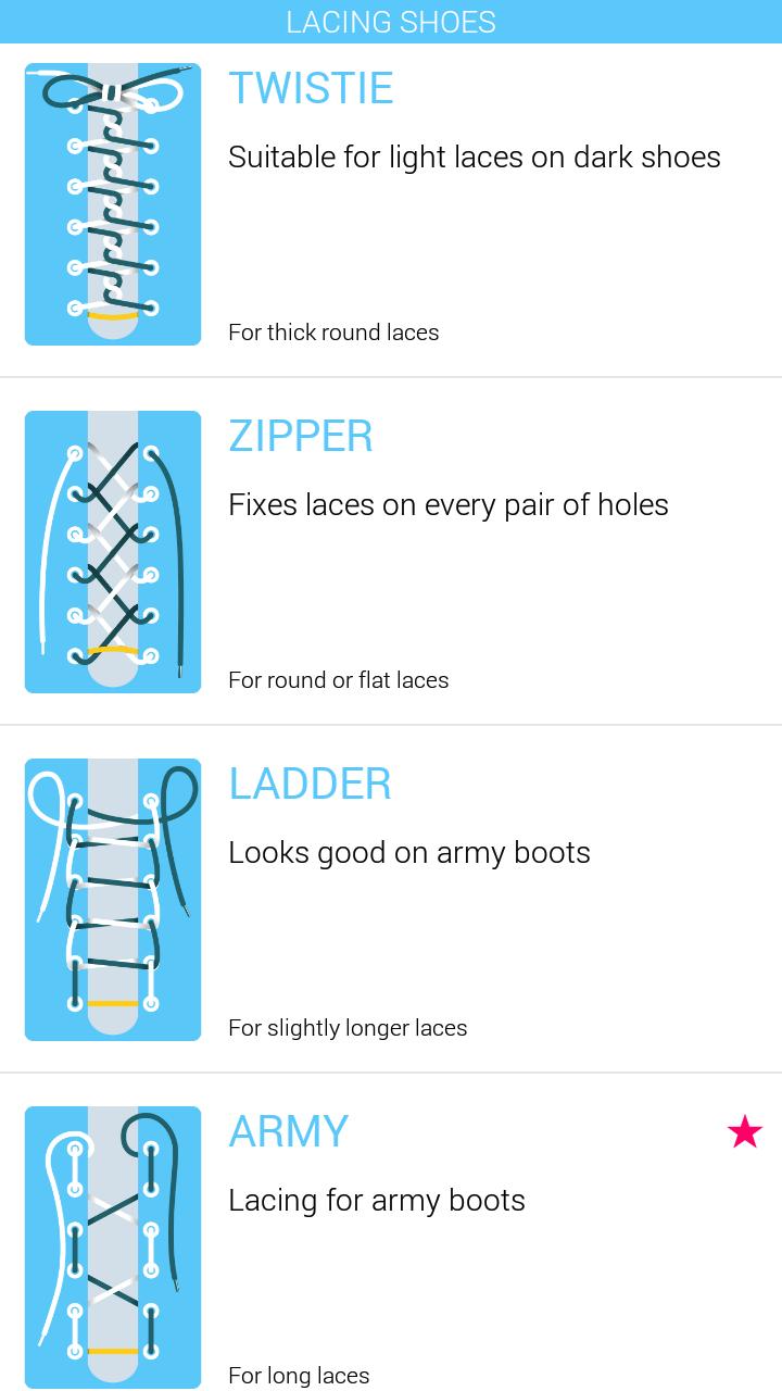 Lacing Shoes