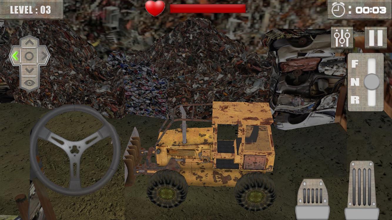 Scrap Heavy Excavator simulato