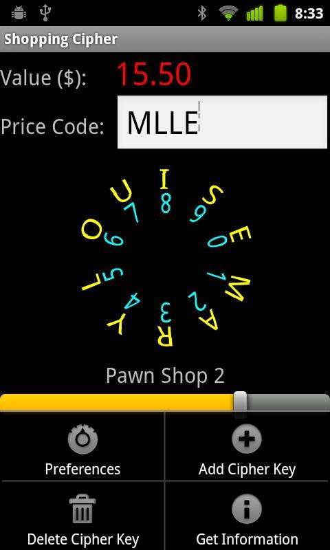 Shopping Cipher
