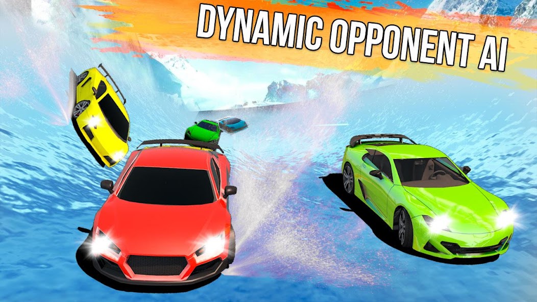 WaterSlide Car Racing Games 3D