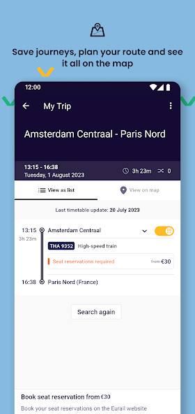 Eurail/Interrail Rail Planner