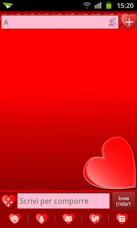 GO SMS Hearts Theme