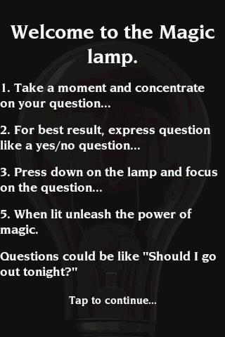 Magic lamp