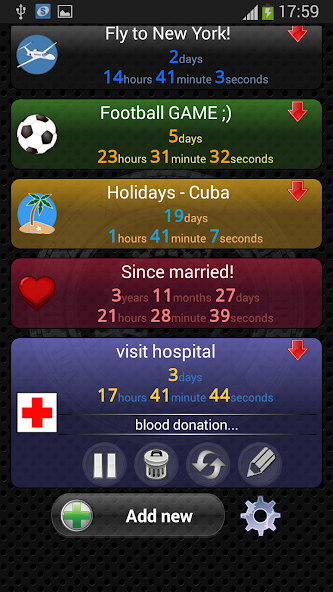 Countdown Chronometer & Widget