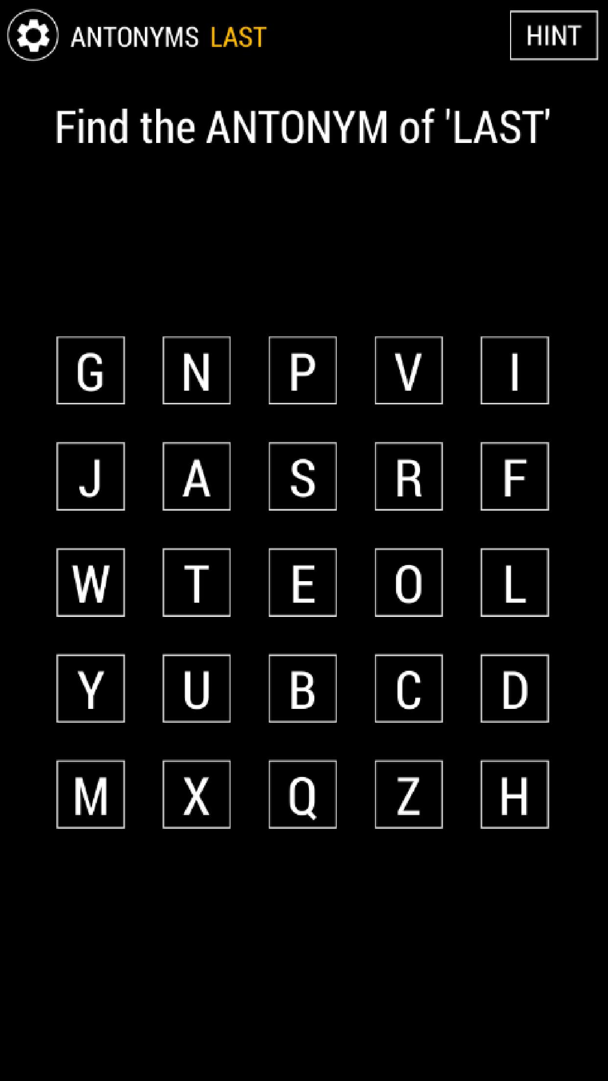 Words Opposite