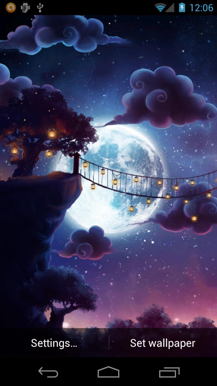 Starry Night Passage Wallpaper