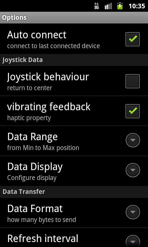 Joystick bluetooth Commander