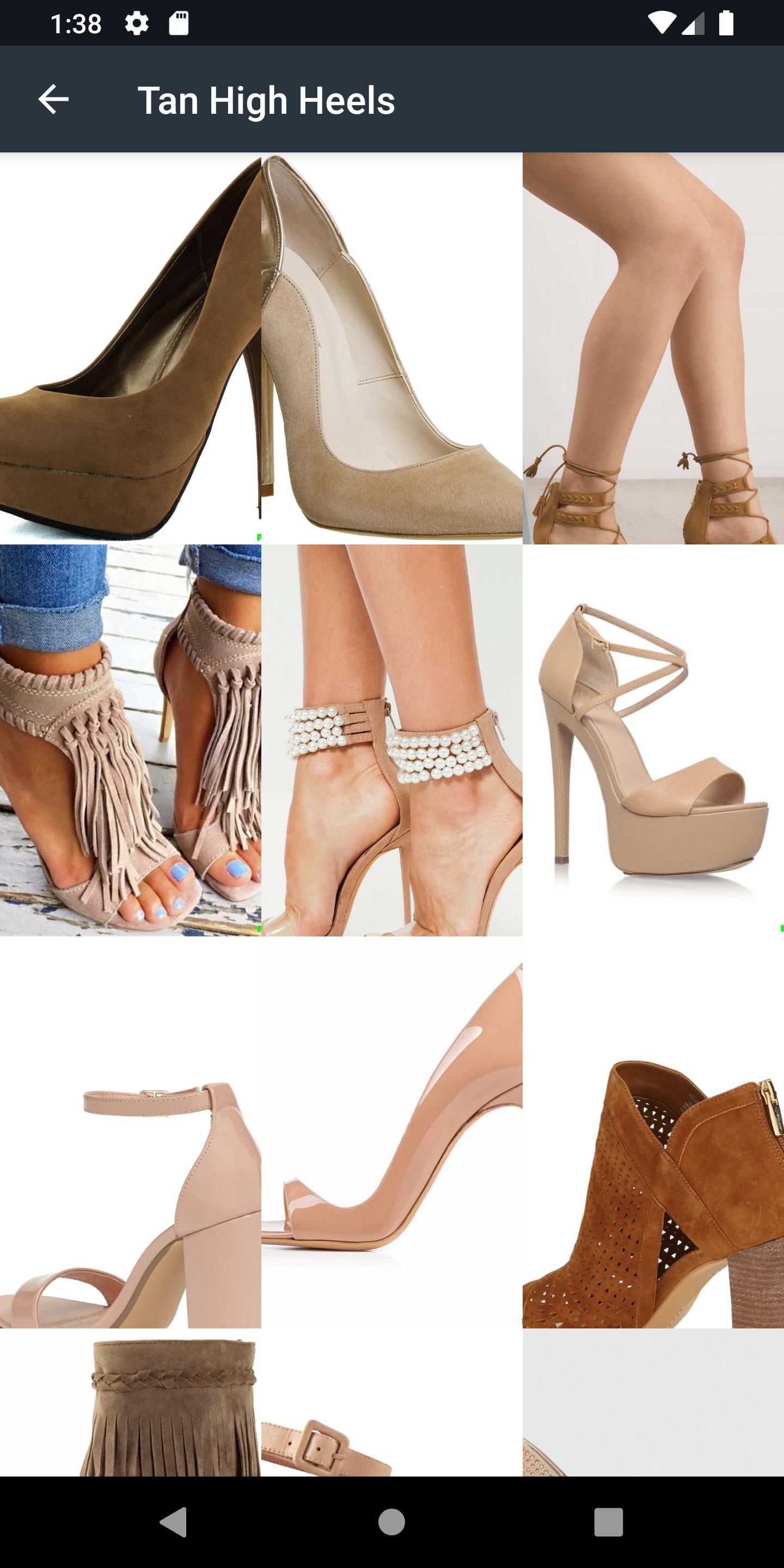 Tan High Heels