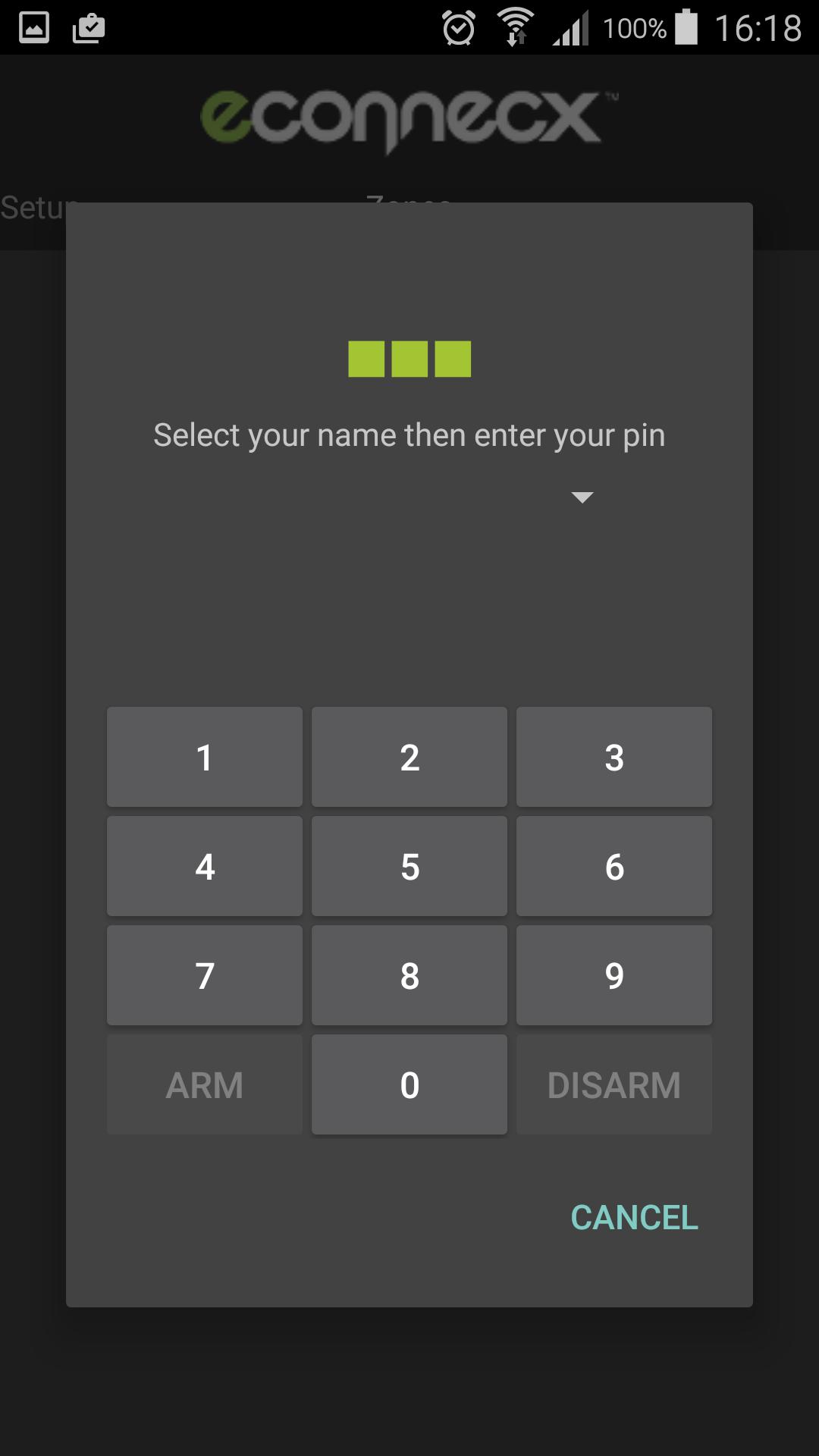 Econx keypad