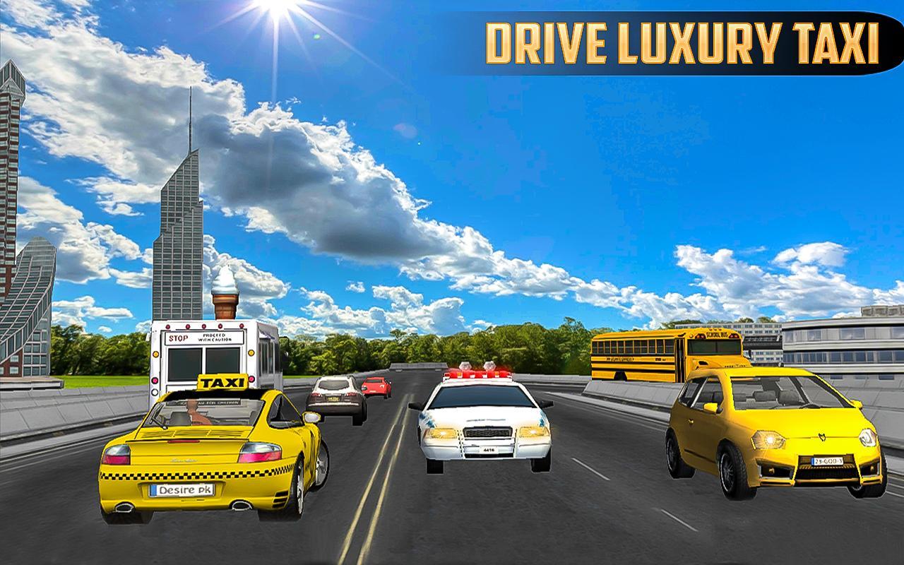Modern Taxi Driver: Passengers Car Driving 2018