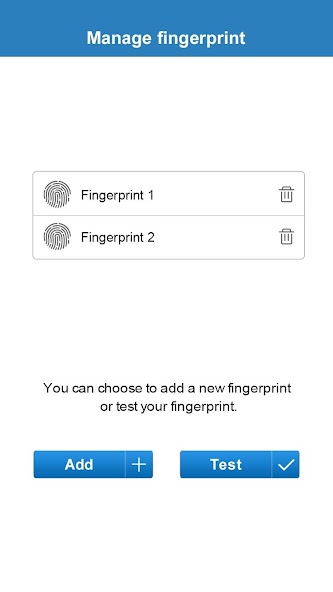 Fingerprint Card Manager