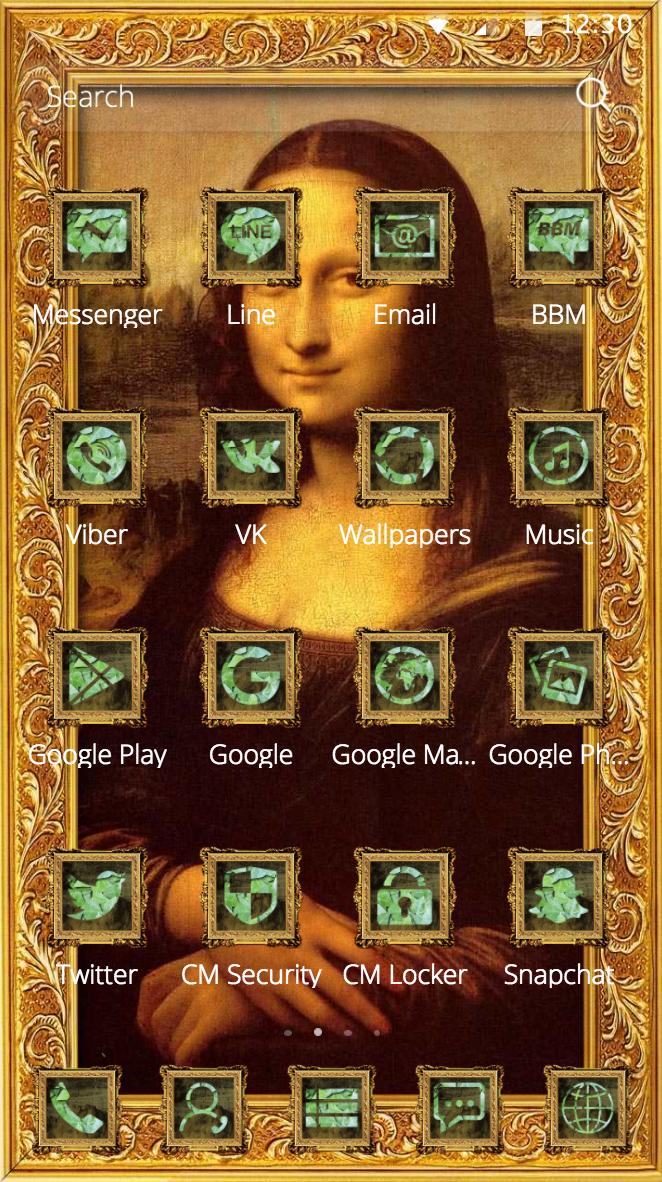 mona lisa theme painting smile