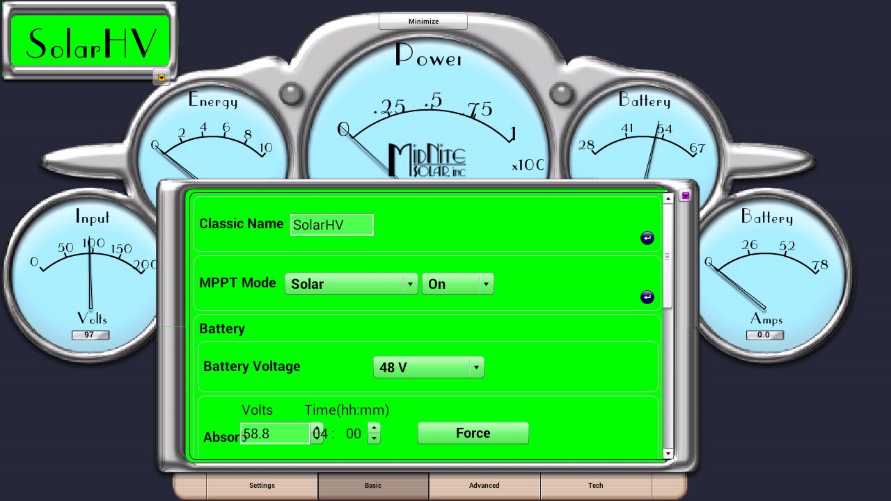 Local Status Panel