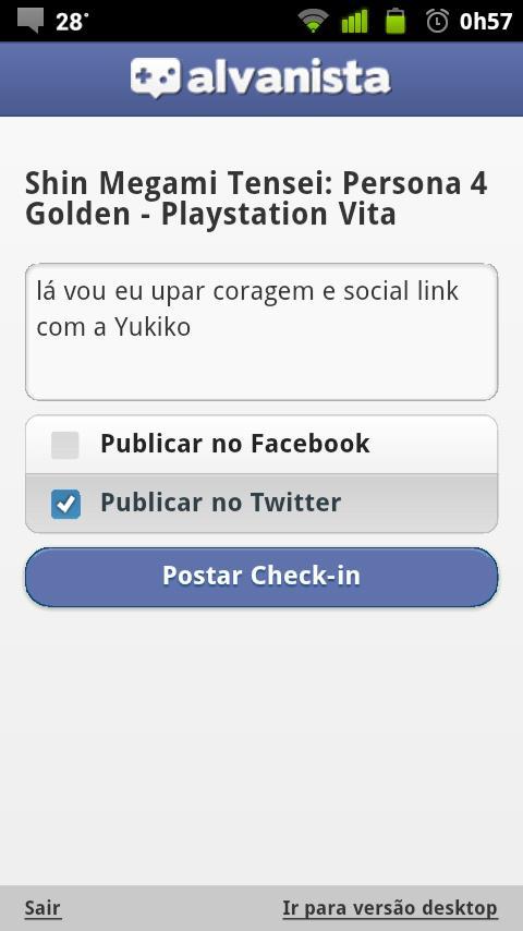 Alvanista Check-in