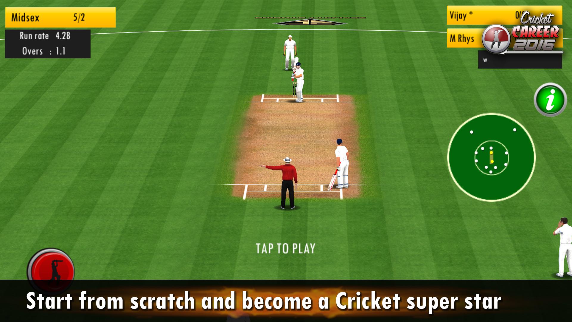 Cricket Career 2016