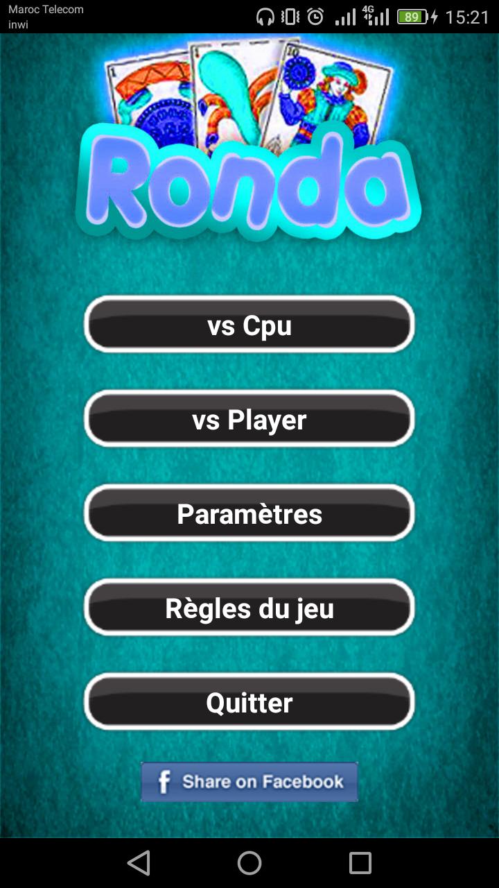 Ronda jeux de carte