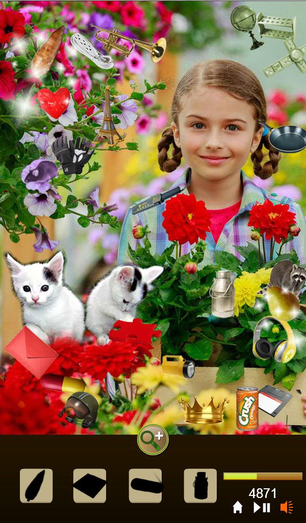 Hidden Object Garden Kittens
