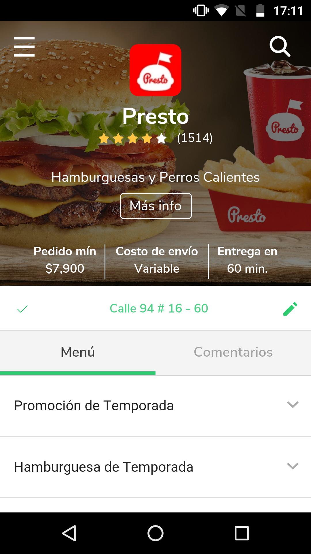Presto Domicilios