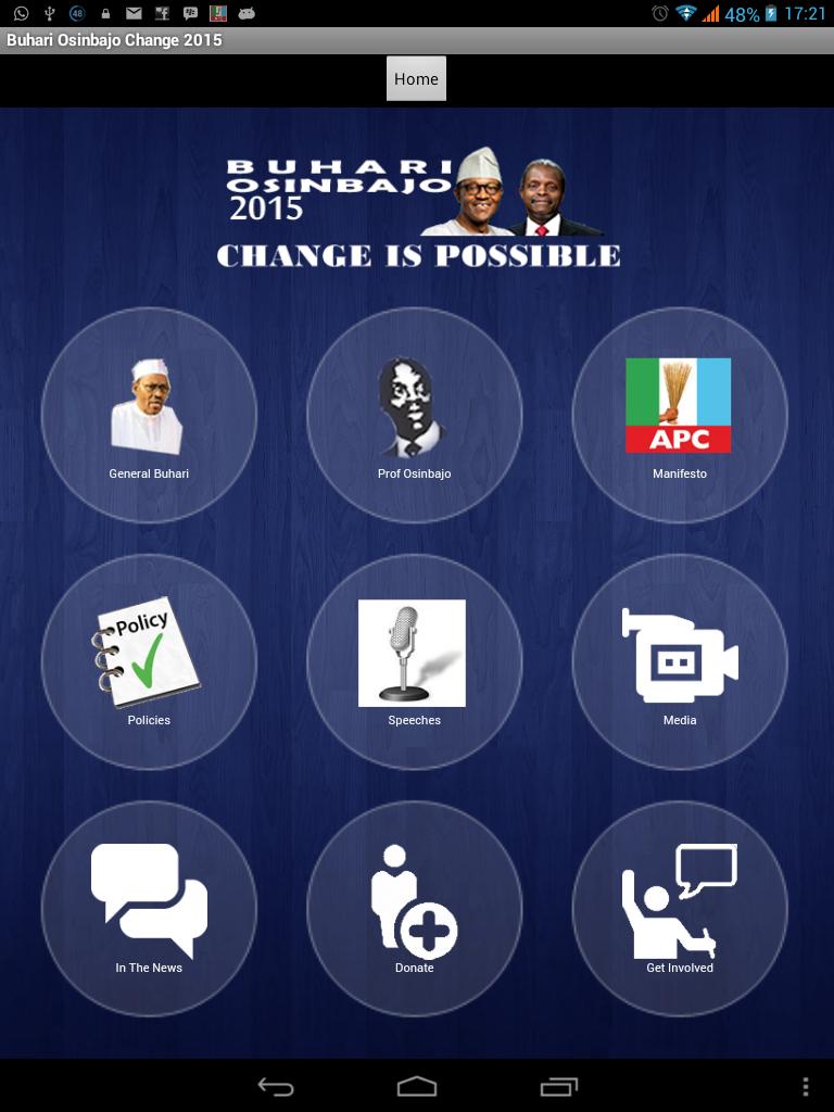 Buhari Osinbajo Change 2015